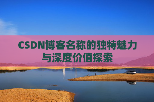 CSDN博客名称的独特魅力与深度价值探索